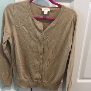 Gold sparkle Loft cardigan Large